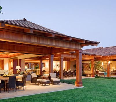 Techo para patio exterior: Diseños de terrazas rusticas